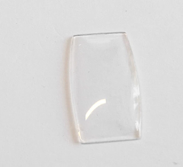 Verre De Montre Tonneau 29 X 27.5 Mm – Dessus Et Base Plate (neuf, Sans Boîte)