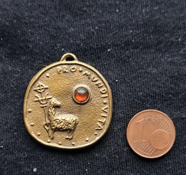 Anhänger Eucharist. Weltkongress 1960  München Pilgermedaille Katholisch Relig.