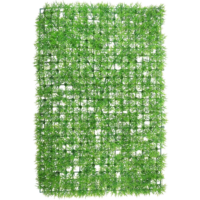 Crowye 24 pannelli da parete in erba sintetica da 24 x 24 cm, pannelli in legno di bosso artificiale per esterni e esterni, protezione dai raggi UV, per interni e giardini, recinzioni