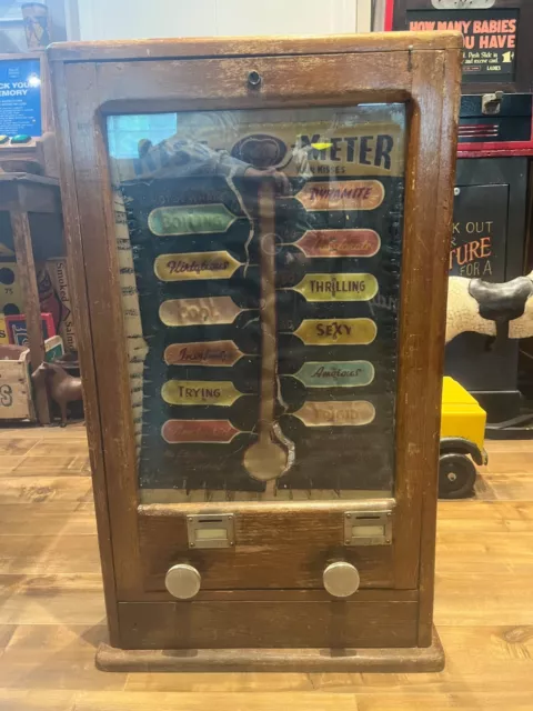 Antique Kiss O Meter Machine (Fortune Teller)