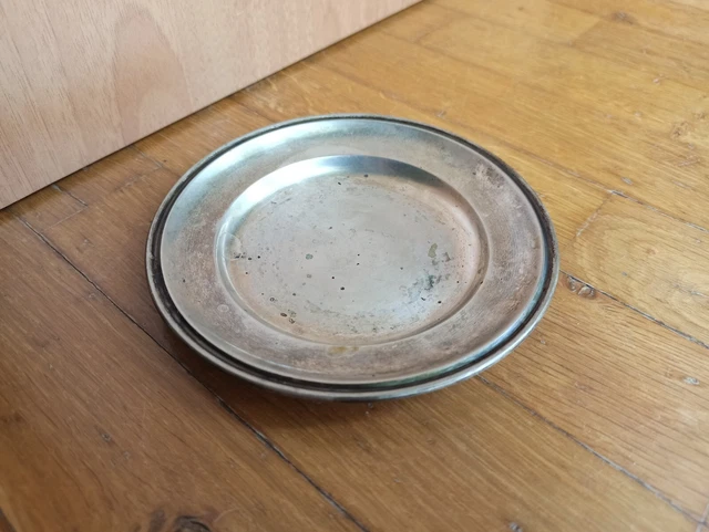 piattino punzonatura argento 800 39 grammi sottobicchiere piatto