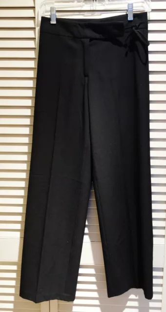 Laundry by Shelli Segal size 0 black slim straight trouser slacks pants