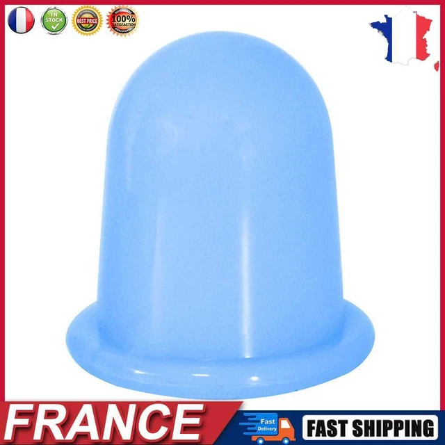Silicone Cupping Therapy Kit Anti-aging Vacuum Cans for Body Care (Light Blue) f