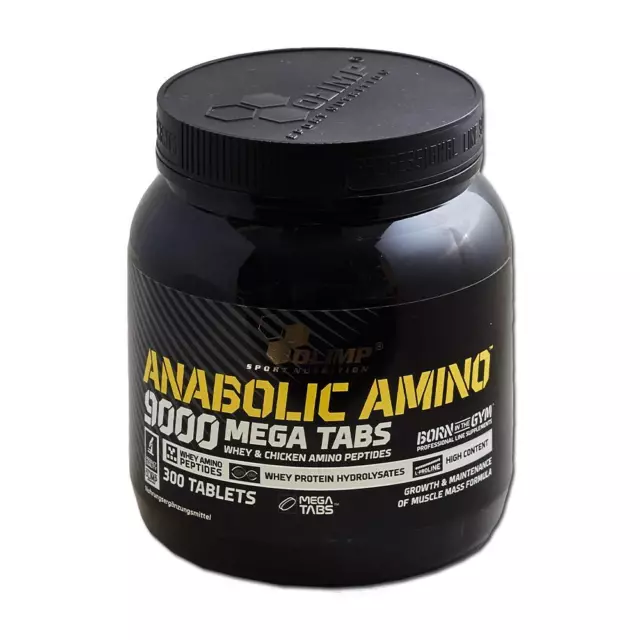 (52,07 EUR/kg) Olimp Anabolic Amino 9000 Mega Tabs 300 Tabletten á 2250 mg