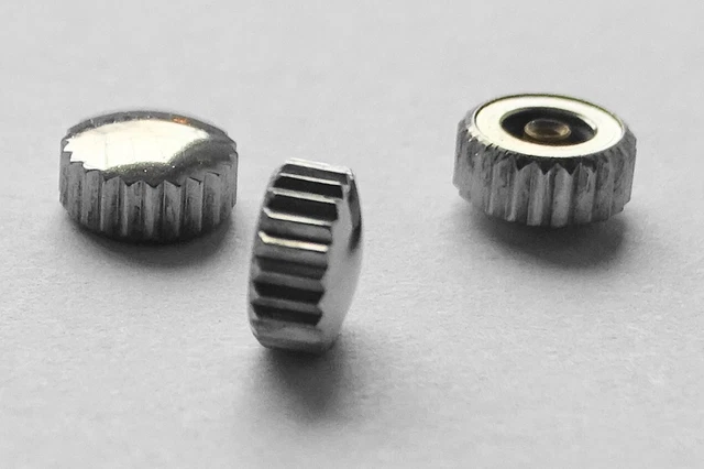 Couronne Acier Neuve Pour Montre Lip Calipso - Pièce Détachée - Mouvement R558