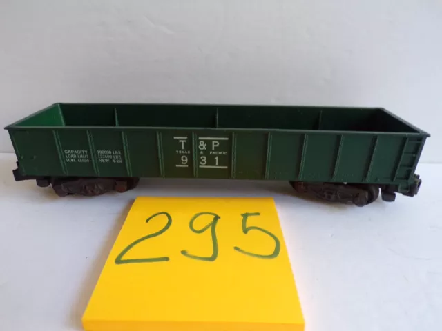 American Flyer - 931 Texas & Pacific Green Railroad Gondola Car , no box