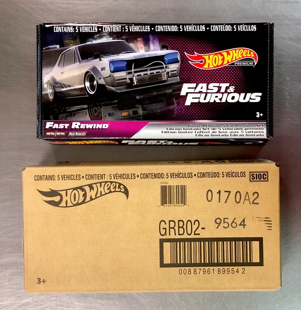 HOT WHEELS PREMIUM 2020 Fast & Furious Fast Rewind Collectors Box Set