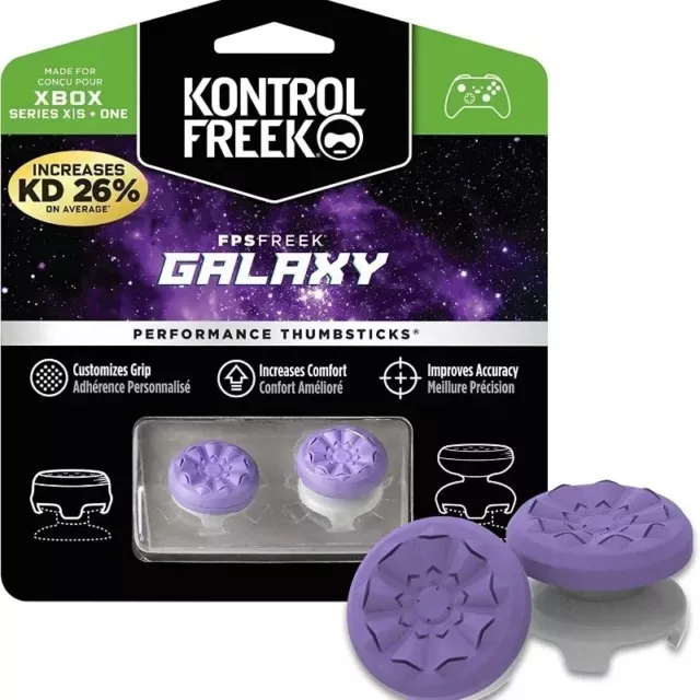 KontrolFreek For Xbox One + X S Series Thumbsticks Grips FPS FREEK GALAXY PURPLE