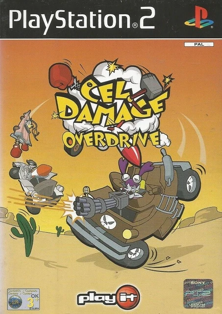 Sony PlayStation 2 PS2 Cel Damage Overdrive PAL Game *No Manual *UK Pre-Owned #D