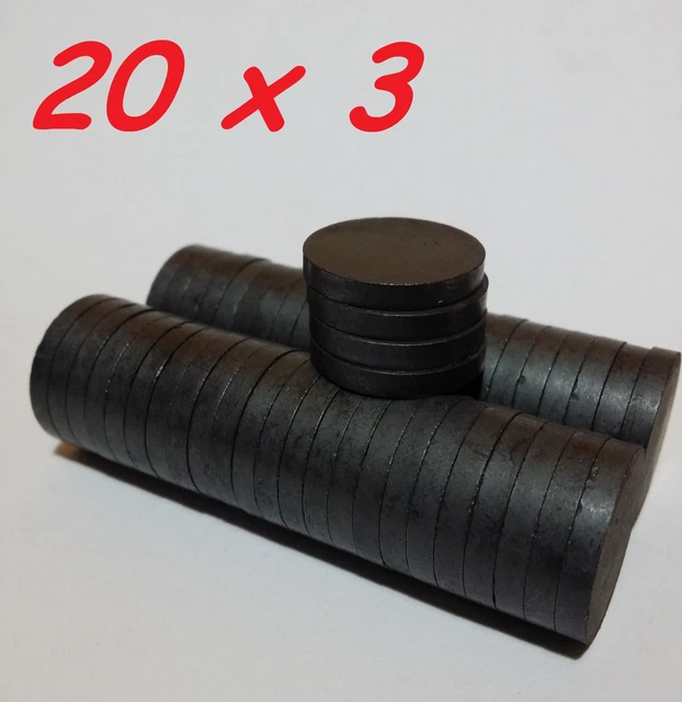 5 MAGNETI FERRITE 30X4 MM CALAMITA POTENTE FIMO CERAMICA MAGNETE - Foto 5