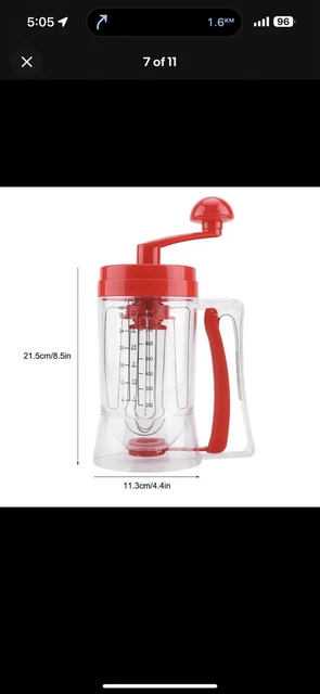 Manual Pancake Machine Batter Dispenser Cupcake Waffle Breakfast Mixer Dispenser
