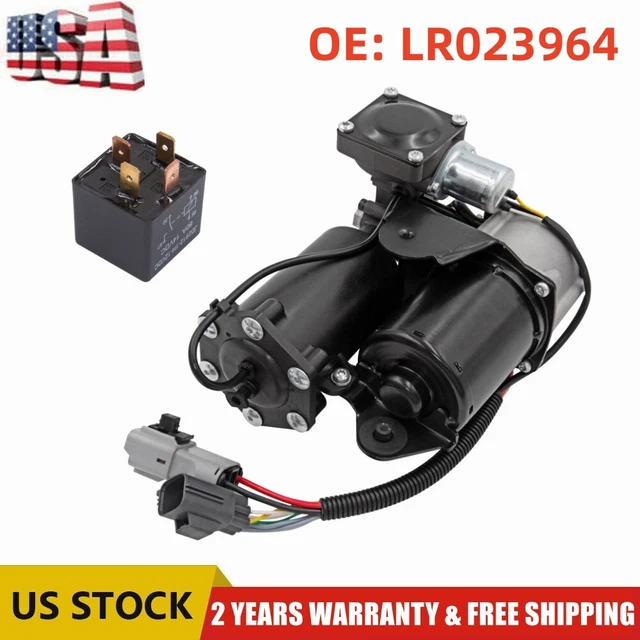 HITACHI AIR SUSPENSION Compressor & Relay LR023964 For LR3 LR4 Range
