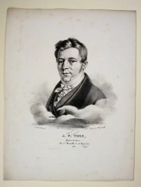 BURGGRAAFF (*1801) nach EECKHOUT (*1793), Jean-François Thys, um 1830, Lith.