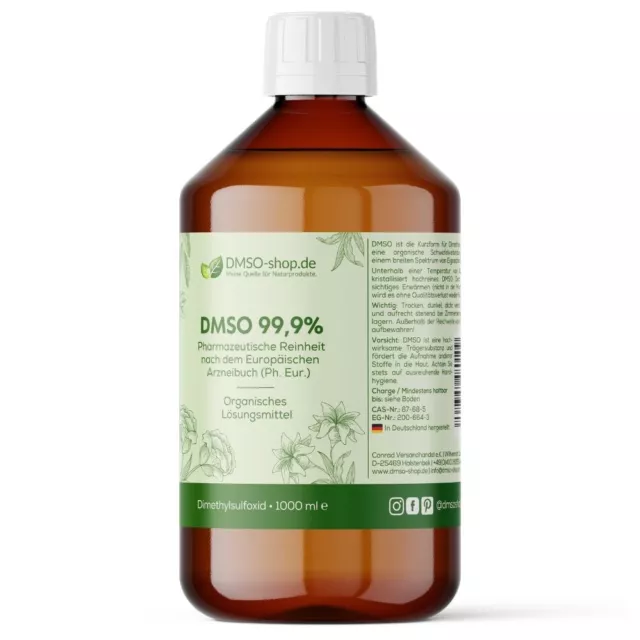 DMSO 99,9 % 1000 ml pharmazeutische Reinheit nach Ph. Eur. - Dimethylsulfoxid