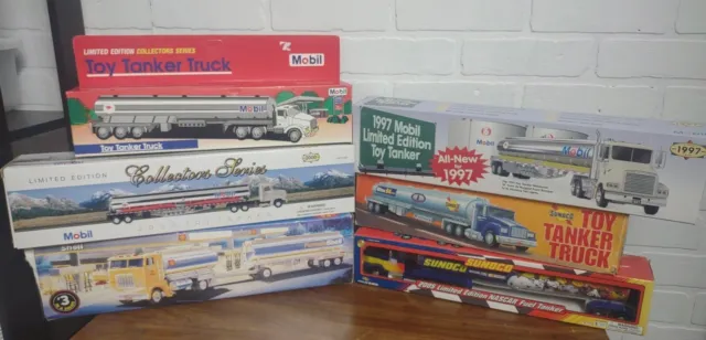 Lot of 1990's 2000's Sunoco Shell Mobile Toy Trucks Original Packaging READ DESC