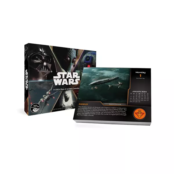 TRENDS INTERNATIONAL 2024 Star Wars Saga DayataTime Box Calendar w