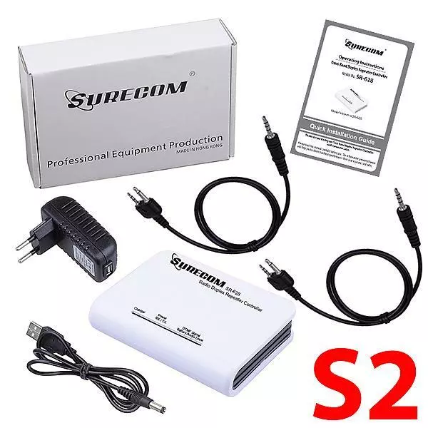 SURECOM SR-628 (S2) cross band Duplex Repeater Controller with Midland cable
