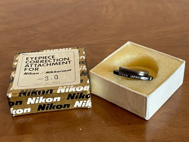 Lente de corrección ocular Nikon - dioptrías 3 D F2 F3 FM2 FA FE FE2 FM2N FM3A