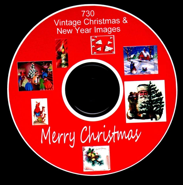 730 Imágenes De Navidad De Colección Cd Decoupage Cardmaking