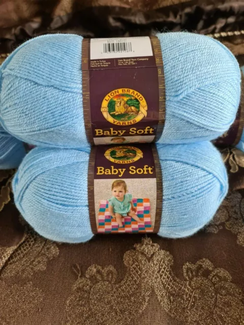 Lion Brand Yarn Baby Soft Yarn, Dusty Lilac