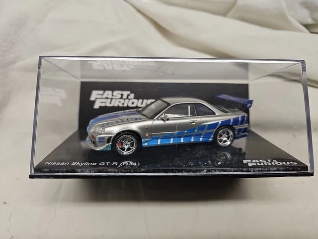 Voiture Miniature Nissan Skyline R34 GT-R Fast & Furious 1/43 - Altaya - Neuf