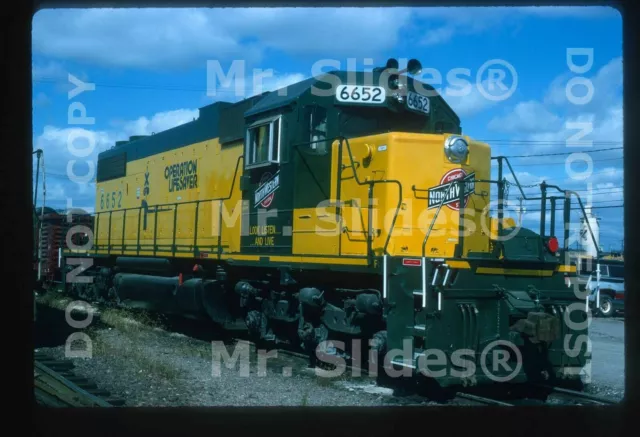 Original Slide C&NW System Chicago & North Western OLS SD38-2 6652 In 1994