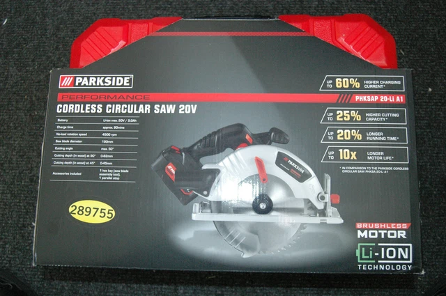 PARKSIDE PERFORMANCE 20v Cordless Circular Saw PHKSAP 20-Li A1