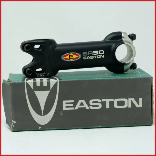 NOS EASTON EA50 EA 50 STEM THREADLESS 110mm 1+1/8 INCH 25.4 ROAD RACING ALLOY