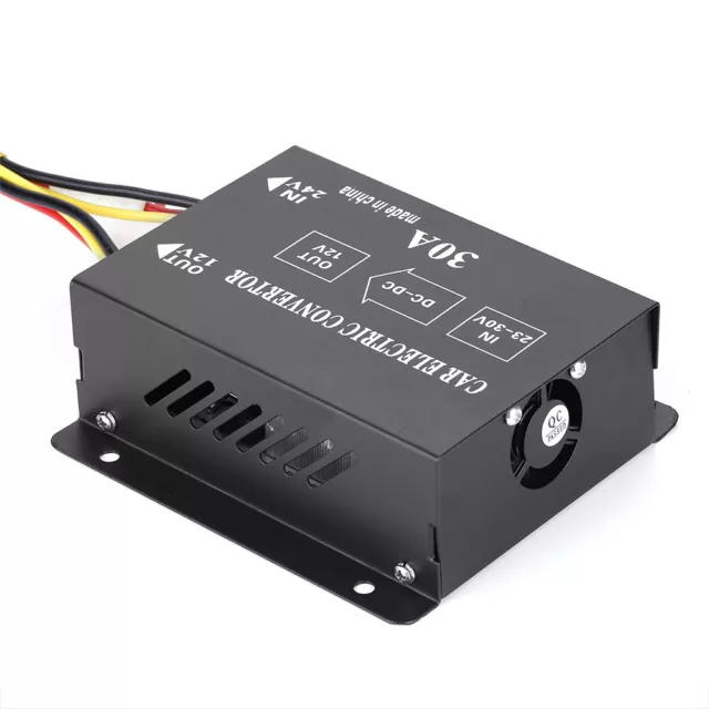 Car Truck 30A 360W DC 24V To 12V Power Converter Electric Voltage Reduce DE NED 2