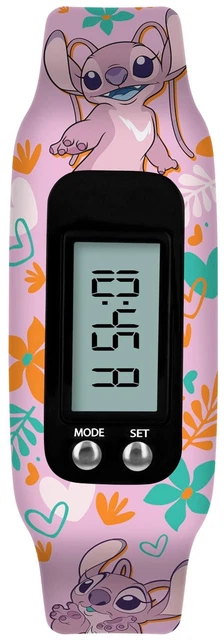 DISNEY LILO & Stitch Children's Activity Tracker Watch with Digital LED ...