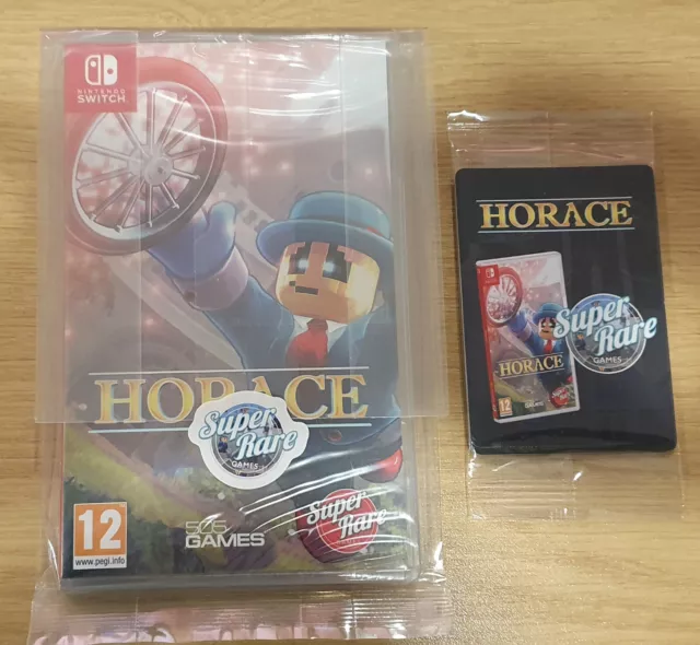 Horace Super Rare Games Nintendo Switch New & Sealed Extra Cards