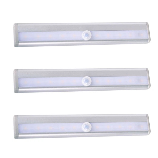 2 pz armadietto lampada rilevatore luce notturna