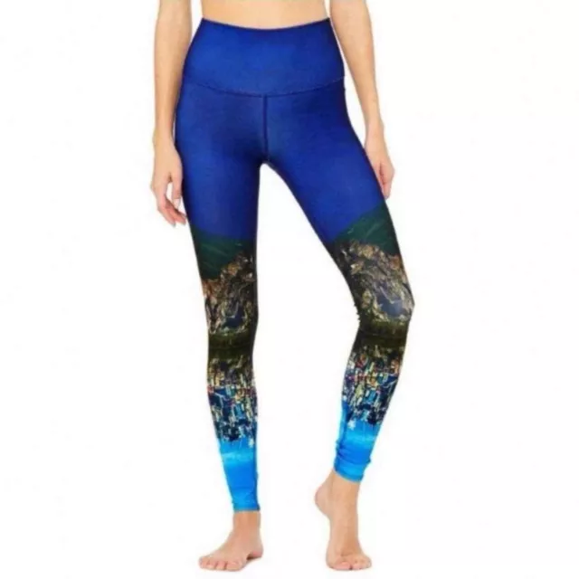BRAND NEW ALO Yoga XXS Coast Legging Teal Blue Sold Out Online £62.00 -  PicClick UK