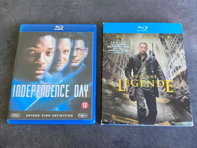 Independence Day + Je Suis Une Legende Lot De 2 Bluray Avec Will Smith France