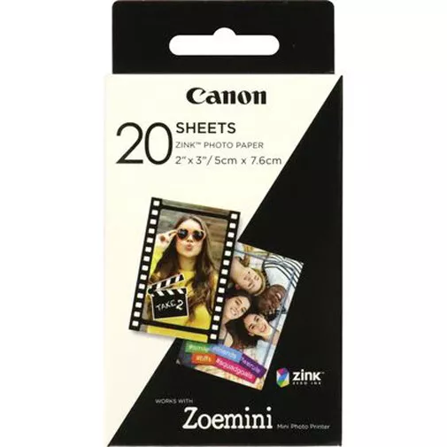 Canon Zink Foto Papier ZP-2030 20 Blatt für Zoemini