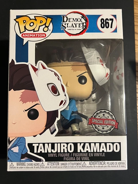 Funko Pop! & Tee: Demon Slayer - Tanjiro - (BL) - Extra Large - (XL) - T- Shirt - Vêtements avec Une Figurine en Vinyle à Collectionner - Idée de Cadeau - Jouets