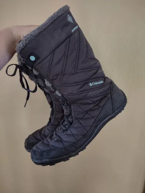 Columbia Boots Minx Mid II Womens Size 7 Omni Heat Insulated Winter Black