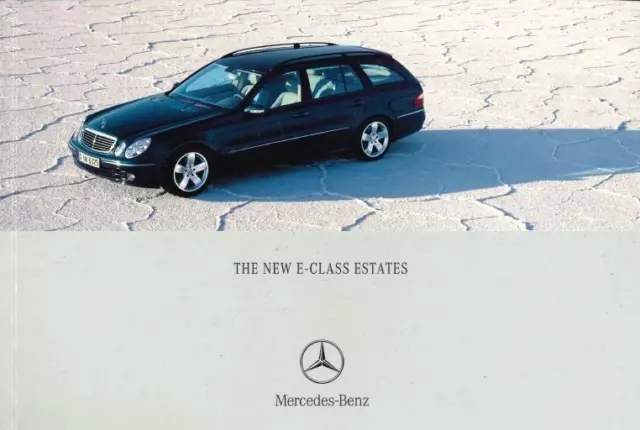 Mercedes-Benz The New E-Class Estates Sales Brochure Jan 2003 UK Market 74 pages