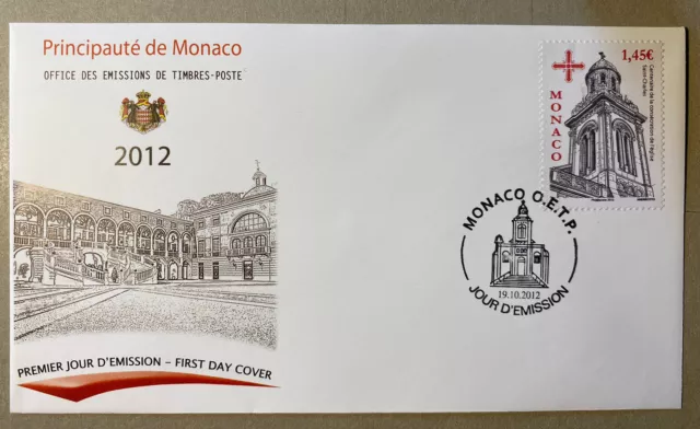 MONACO - FDC - Centenario della consacrazione della chiesa S. Carlo