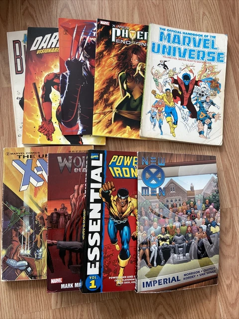 Marvel TPB Lot X-Men, Phoenix, Daredevil Powerman Fine-VF