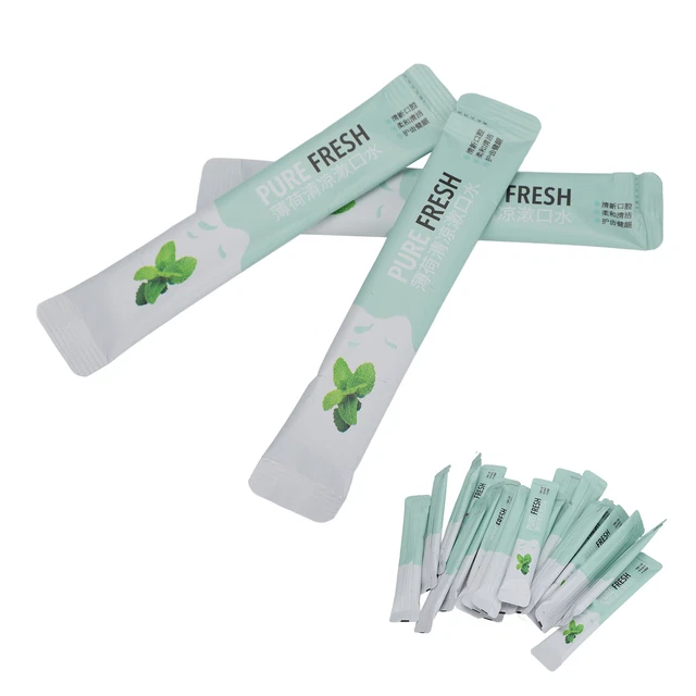 20 piezas Enjuague bucal portátil suave aroma como nuevo aliento fresco limpieza dental oral GF0