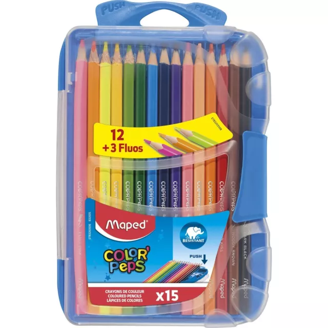 maped Crayon gras de couleur Jumbo Color Peps 12 pièces