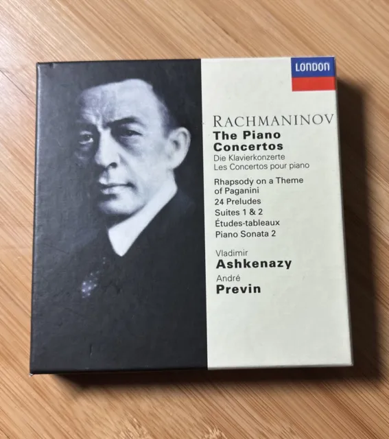 RACHMANINOV Piano Concertos by Vladimir Ashkenazy (CD, 1997)