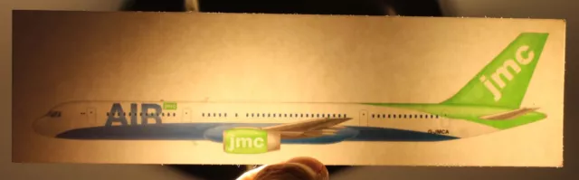 JMC Air (UK) Boeing 757 Airline Window Sticker