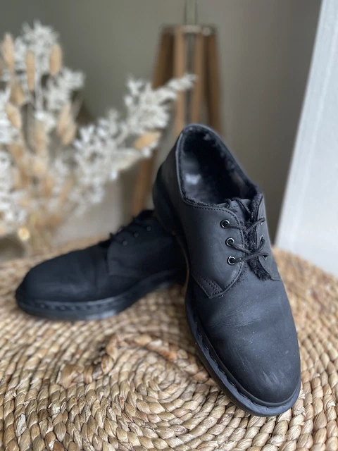 Dr martens 1461 online mono fur lined