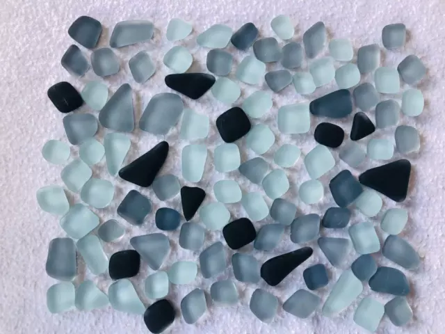 NEU*** Mosaiksteine 100 Stück ca. 5 - 20 mm milchig Glassteine