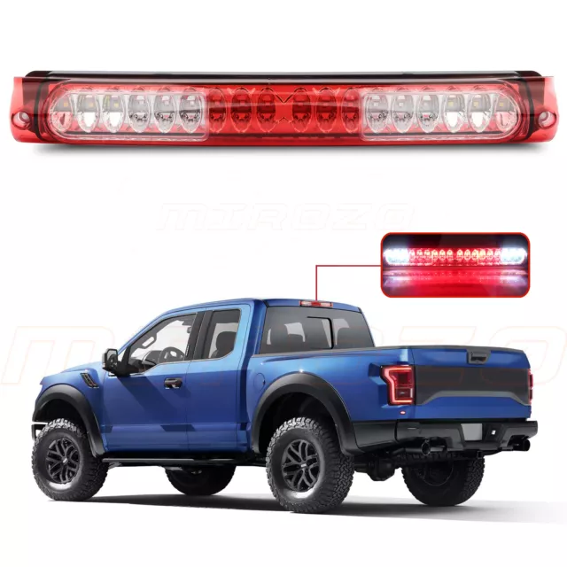 For 1997-2003 Ford F-150 Red Lens LED 3rd Third Brake Light Rear 5.4 6.8L