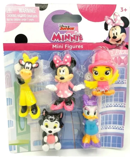 Minnie Collectible Figure Set Disney Junior Minnie 5 Mini Figures Toppers