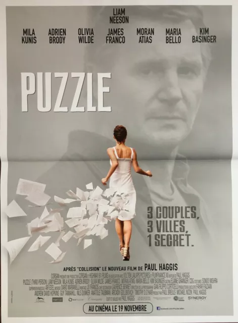 Affiche Cinéma PUZZLE 40x60cm Poster / Liam Neeson / Mila Kunis / James Franco