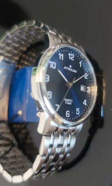 ATRIUM HERREN EDELSTAHL Solar Uhr mit Datum Modell A32-30 mit 10 Bar EUR  40,00 - PicClick DE